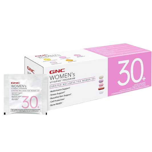 GNC Women’s 30+ Vitapak: Multivitamin for Daily Vitamin Needs, Stress & Bone Support